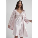 Pierre Cardin Saten Dantelli Gecelik Ve Sabahlık Takımı - 4050