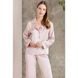 Pierre Cardin Saten Pijama Takımı 1200 Pudra