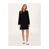 Pierre Cardin Siyah A Kesim Modal Karışımlı Örme Elbise 50315895-VR046