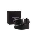 Pierre Cardin Siyah Deri Erkek Kemeri (En 3,5 cm) PC00100FSF1