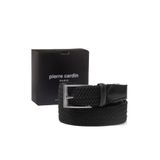 Pierre Cardin Siyah Düz Örgü Erkek Kemer (En 3,5 cm) PC-1745N5I