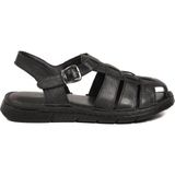 Pierre Cardin Siyah Hakiki Deri Erkek Sandalet PC-7462 M