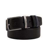 Pierre Cardin Siyah-Lacivert Çift Taraflı Deri Kemer PC-CİFT04SL2 (Siyah-Lacivert, 115 CM)