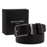 Pierre Cardin Siyah-Lacivert Çift Taraflı Deri Kemer PC-CİFT04SL2 (Siyah-Lacivert, 120 CM)
