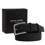 Pierre Cardin Siyah Suet Deri Erkek Kemer PC-1009SS0 (Siyah, 110 CM)