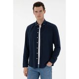 Pierre Cardin Slim Fit Uzun Kol Erkek Gömlek 2132703 Lacivert