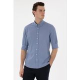 Pierre Cardin Slim Fit Uzun Kol Erkek Gömlek 2132703 Mavi