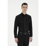 Pierre Cardin Slim Fit Uzun Kol Klasik Yaka Erkek Gömlek 1862336 Siyah