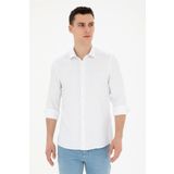 Pierre Cardin Slim Fit Uzun Kol Yarım İtalyan Yaka Erkek Gömlek 1836777 Sarı