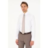 Pierre Cardin Slim Fit Uzun Kol Yarım İtalyan Yaka Erkek Gömlek 1976530 Beyaz