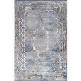 Pierre Cardin Suprise ZC01J Mavi Krem Viskon Akrilik Yumuşak Dokulu Klasik Eskitme Halı MAVİ KREM 200 x 290