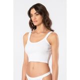 Pierre Cardin Türen Kadın Askılı Ribana Crop Atlet 3405/BEYAZ