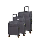 Pierre Cardin Ultra Light Hafif Lüx Kumaş 3'lü Valiz Seti Pc6000