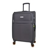 Pierre Cardin Ultra Light Hafif'lüx Kumaş Orta Boy Valiz PC6000, Ultra Light Hafif'lüx Kumaş Orta Boy Valiz, Gri, Üniseks Yetişkin