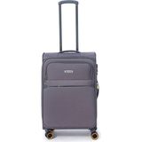 Pierre Cardin Ultra Light Orta Boy Valiz Antrasit 66 cm Hafif ABS Kumaş Özellikli 04PC6000