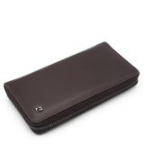 Pierre Cardin Unisex Fermuarlı Deri Cüzdanı PC11056 (Kahve-Analin)