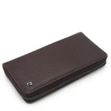 Pierre Cardin Unisex Fermuarlı Deri Cüzdanı PC11056 (Kahve-Floater)