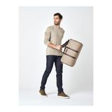 Pierre Cardin Unisex Vizon Desenli Geniş Hacimli Ayarlanabilir Askılı Seyahat Çantası, 50x27x20 cm