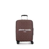 Pierre Cardin Unisex Yetişkin Valiz Kılıfı, Kahverengi, Kabin Boy 20 İnç