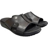 Pierre Cardin Üstü Dikişli Anatomik Bayan Terlik - Siyah
