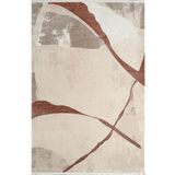 Pierre Cardin Voyage KJ02B Krem Bordo Viskon Akrilik Yumuşak Dokulu Modern Halı KREM 200 x 290