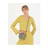 Pierre Cardin Yeşil Crop Top Örme Hırka 50263591-VR235