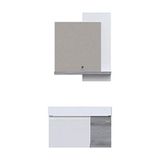 Pierre Cardin Zen Mat Beyaz Linden 70 cm Antique White Linden Banyo Dolabı