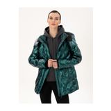 Pierre Cardin Zümrüt Kapüşonlu Parlak Mont 50290344-vr055