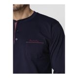 Pierre Cardin%100 Pamuklu Erkek Pijama Takımı, Lacivert, S Beden