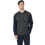 Pierre Cardin%100 Pamuklu Jakarlı Düğmeli Erkek Pijama Takımı, Haki, XL