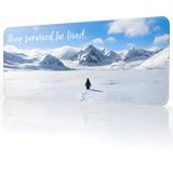 Pierrebella Penguen Temalı 90X40 cm Mouse Pad, Dikişli Kenar, Kaymaz, Ultra Geniş Mousepad 90X40 cm - Beyaz