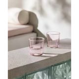 Pierretta-Colourful 4'lü Su Bardağı Seti - Soft Pembe - 380 ml