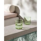 Pierretta-Colourful 4'lü Su Bardağı Seti - Soft Yeşil - 380 ml