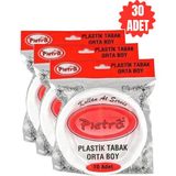 Pietra Plastik Orta Boy Tabak 17 cm 10'lu 3 Paket