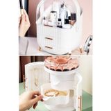 Piev House By House 2 Si 1 Arada Makyaj Ve Taki Kupe Kolye Bujiteri Duzenleyici Organizer Set Krem