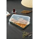 Piev Pratik Dikdörtgen Borcam Kapağı Şeffaf - Ahşap - 100 ml