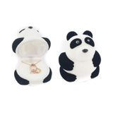 Pigado 925 Ayar Gümüş Kadife Panda Kutusunda Kalpli Kar Tanesi Kadın Kolye