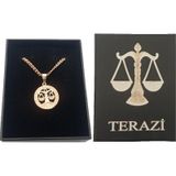 Pigado Astroloji Burçlar Rose Renk Özel Kutusunda Kolye