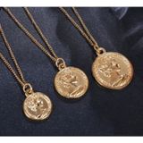 Pigado Metal 3 lü Elizabet Sikke Kolye Seti