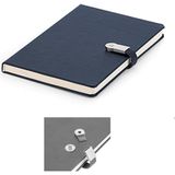 Pigado Mıknatıslı 16 GB Usb'li Kilitli Defter Lacivert