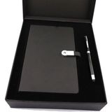 Pigado Özel Kutulu 16 Gb Usb Defter + Dokunmatik Roller Kalem Seti Siyah