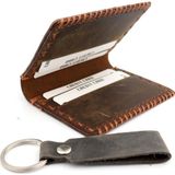 Pigado Vintage Görünümlü Gerçek Deri Erkek Kartlık Anahtarlık Set