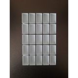 Pigment Boya ve Sulu Boya Kutusu Full Pan 30 x 19 mm (Bioplastik Doğal Malzeme) - Beyaz - 25 Adet