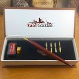 Pigoda Alman Menşeili Steel Pen Ahşap Divit Kalem Seti