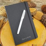 Pigoda İsme Özel Termo Deri Defter Siyah + İsme Özel Kalem Seti