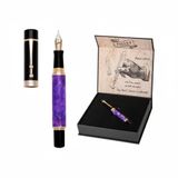 Piguet Genève – Lüks ve Ergonomik Dolma Kalem & Tükenmez Kalem – Taurus Serisi – Alman M Uç, Altın Kaplama – Evrensel Refill ve Kartuş, Doldurulabilir Pompa, Hediye Kutulu (Dolma Kalem, Amour Violet)