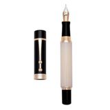 Piguet Genève – Lüks ve Ergonomik Dolma Kalem & Tükenmez Kalem – Taurus Serisi – Alman M Uç, Altın Kaplama – Evrensel Refill ve Kartuş, Doldurulabilir Pompa, Hediye Kutulu (Dolma Kalem, Blavit)