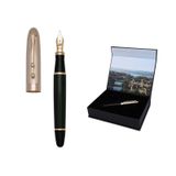 Piguet Genève – Lüks ve Ergonomik Dolma & Tükenmez Kalem – Sigma Serisi – Alman M Uç, Altın Kaplama, Mavi Mürekkep – Evrensel Kartuş ve Dönüştürücü, Premium Hediye Kutulu (Dolma Kalem, l’Doré)