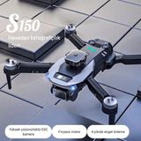 Piha S150 Drone Fırçasız Motor 2batarya ile 30DAKIKA Uçuş Süresi 1080P Hd Hareketli Kamera Engelden Kaçınma Modu - Siyah - 2 Batarya