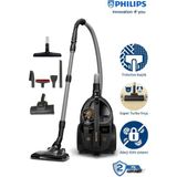 Pihilips Sessiz ve Güçlü 5 Yıl Garanti Marathon Ultimate Toz Torbasız Elektrikli Süpürge HEPA13 XB9125 +Turbo Halı döver Başlıklı - Antrasit - Gri - renk